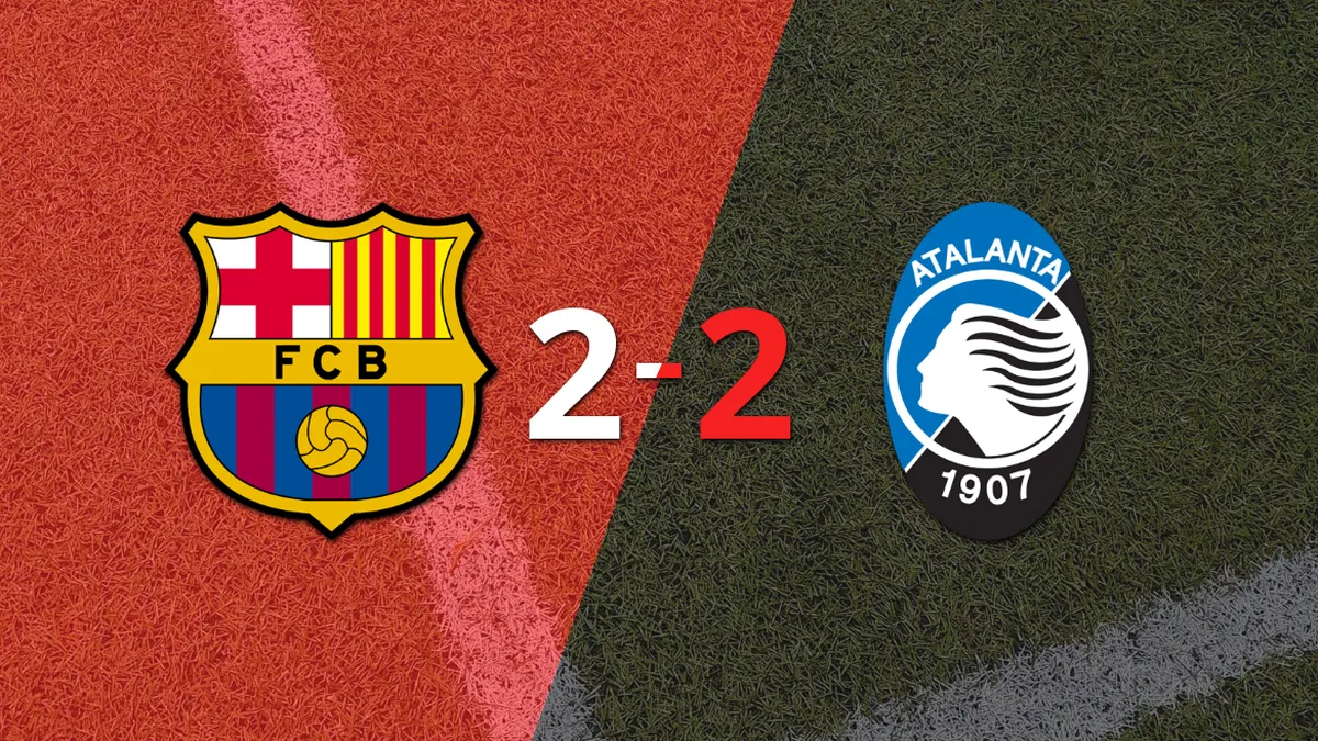 Barcelona y Atalanta firman un empate en dos