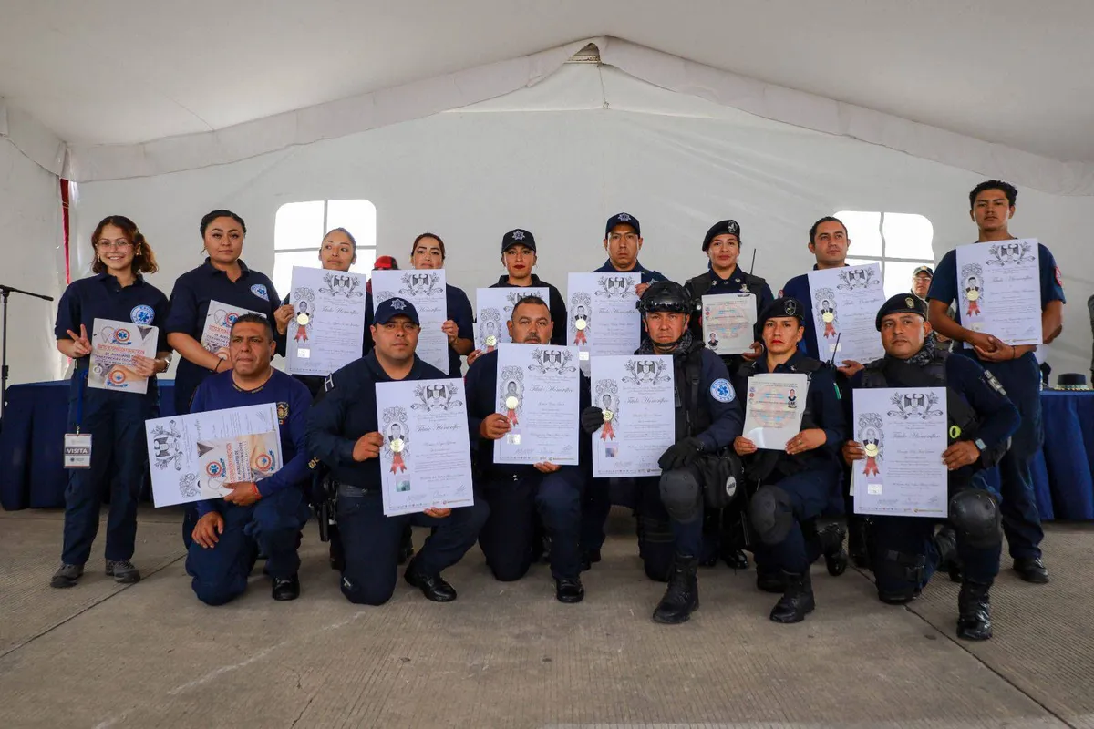 Texcoco: Policías se capacitan en atención médica prehospitalaria
