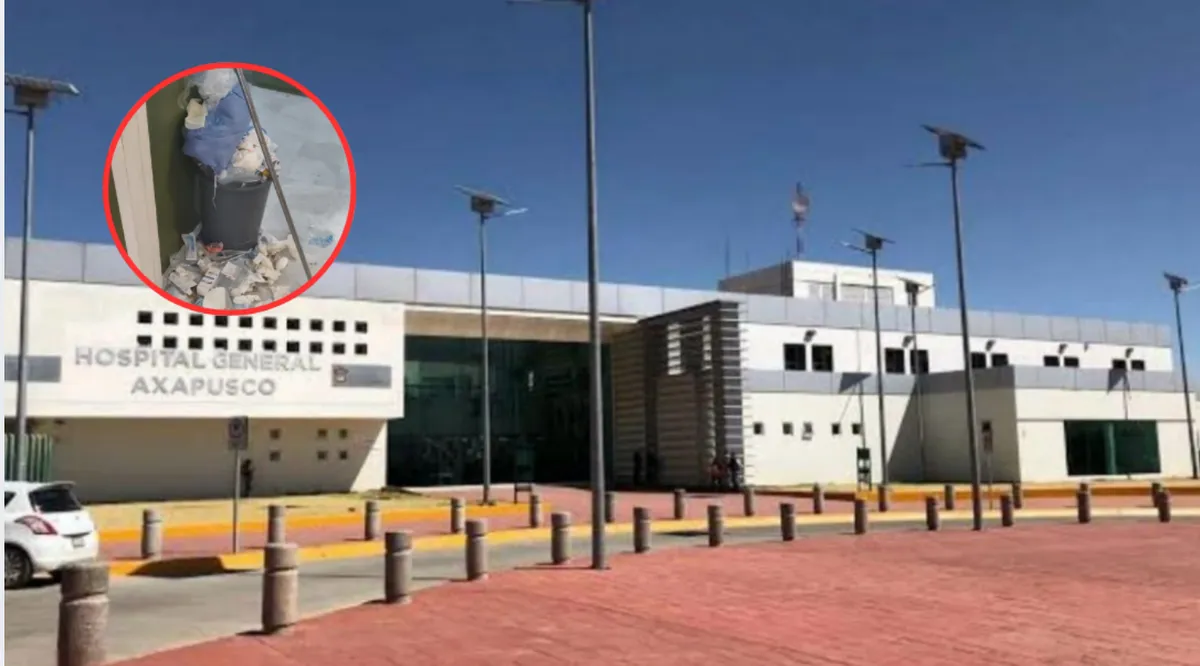 Crisis sanitaria en hospital de Axapusco por paro de trabajadores de limpieza
