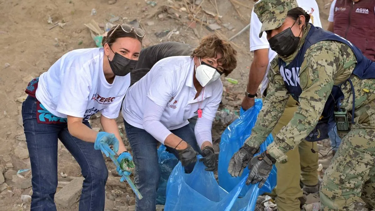 Delfina Gómez reconoce a Ecatepec por Récord Guinness de limpieza