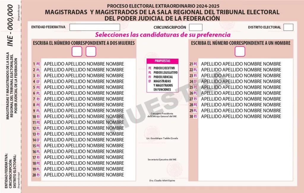 ¿Cómo votar boleta por boleta para Elección Judicial en Edomex?