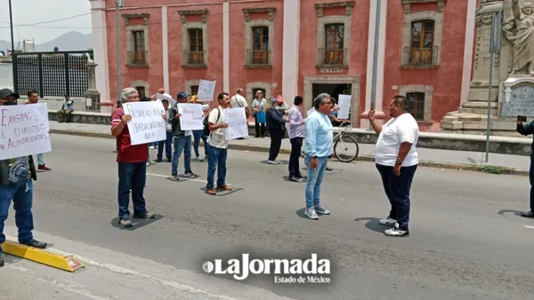 Trabajadores del INAH protestaron en Ecatepec