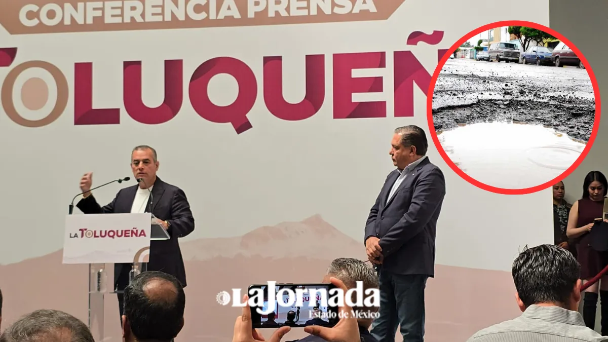Junta de Caminos y Toluca firman convenio para tapar baches y atender abandono de vialidades