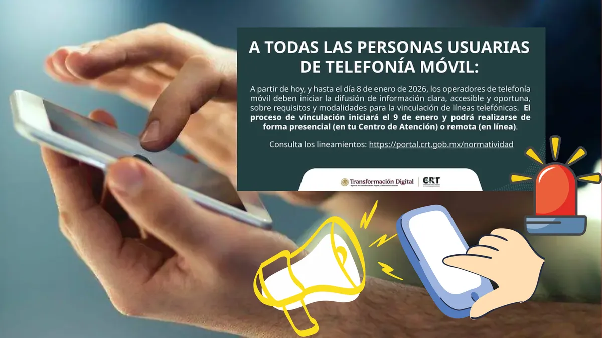 Nuevos lineamientos para líneas móviles en México, ¿Qué pasará si no vinculas tú celular a tú CURP?