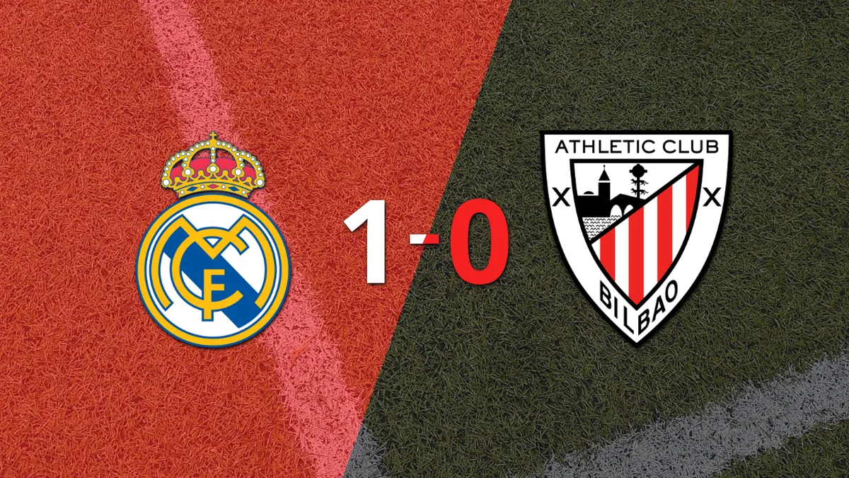 Real Madrid derrotó 1-0 a Athletic Bilbao con un gol agónico