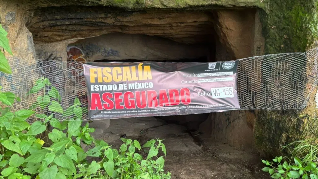 FGJEM asegura Cuevas del Cerro de la Condesa en Atizapán