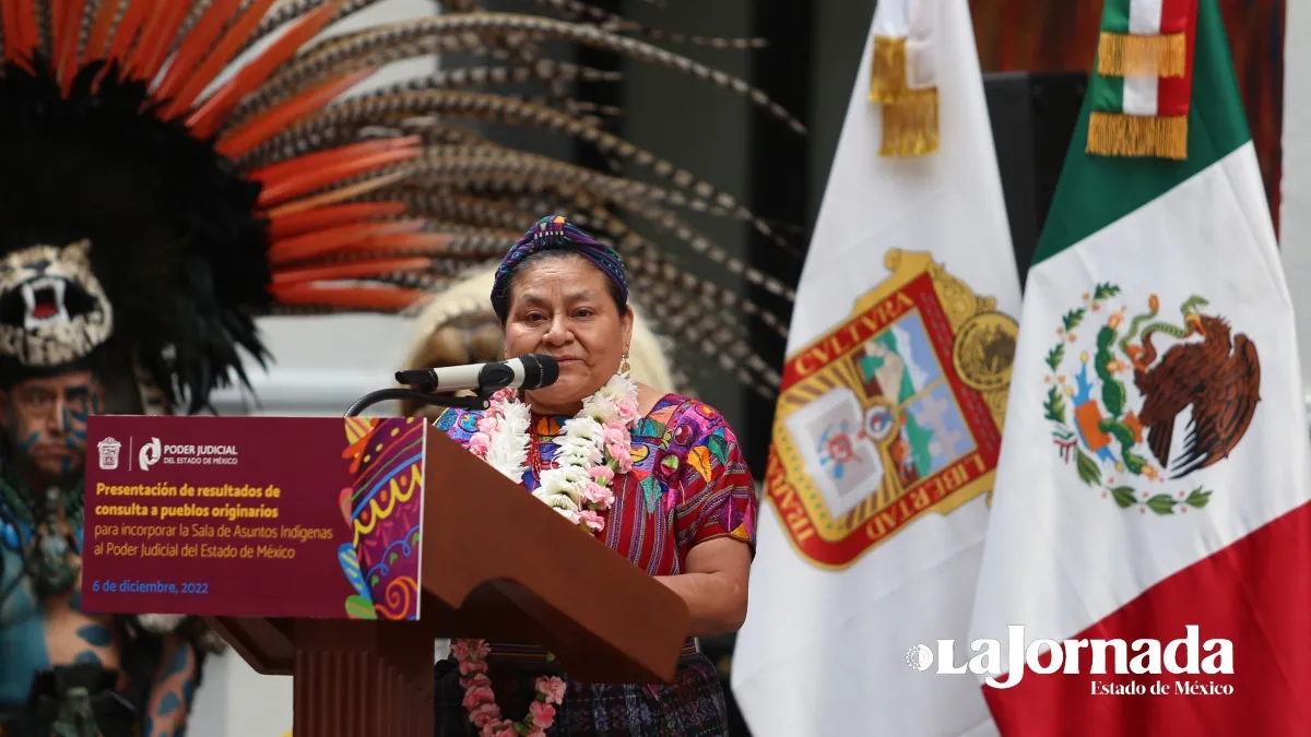 Garantizar derechos humanos a mujeres indígenas, un pendiente en Edomex: Rigoberta Menchú