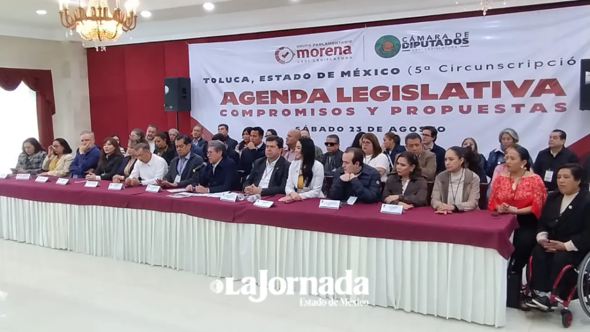 Grupo Parlamentario de Morena en la LXVI Legislatura federal se reúne en Toluca