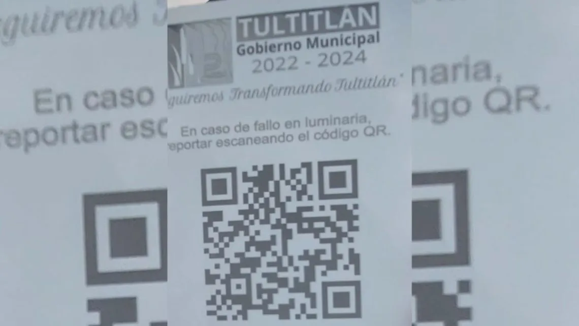 Empresarios crean código QR para reportar luminarias dañadas en tiempo real