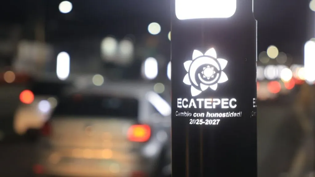 Ecatepec brilla con más de 100 mil luminarias instaladas