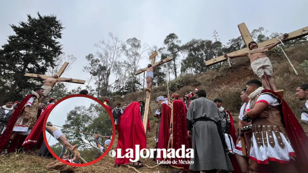Metepec revivió la Pasión de Cristo frente a miles de fieles