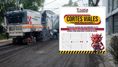 ¡Atención automovilistas! Habrá cierres parciales por bacheo en Toluca.