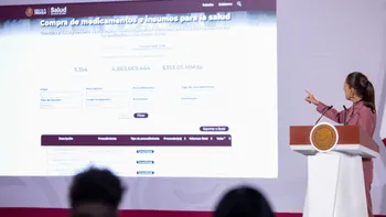 La presidenta Claudia Sheinbaum durante anuncios sobre salud pública, investigaciones judiciales y negociaciones comerciales entre México y Estados Unidos.