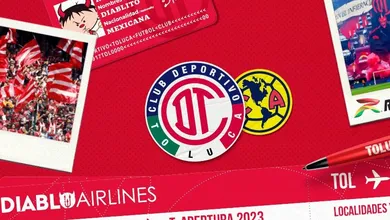 Foto de Toluca y América, clubes que disputarán un partido de la Jornada 9 y los boletos saldrán a la venta el 20de septiembre.