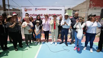 Tras décadas de abandono, el cambio llega a Rinconada de Aragón en Ecatepec, Azucena Cisneros entrega repavimentación de calles