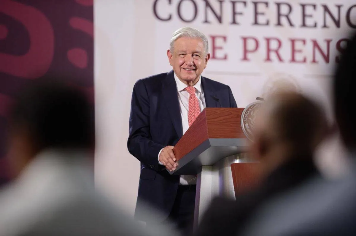 El presidente Andrés Manuel López Obrador dio a conocer las cifras por el Consejo Nacional de Evaluación de Política de Desarrollo Social (Coneval). Foto: Presidencia.