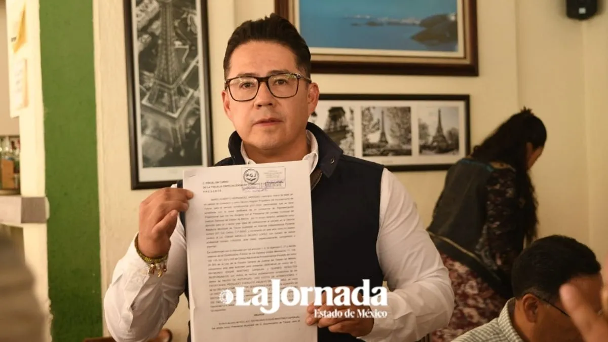 Interponen denuncia contra ex alcalde de Toluca por irregularidades y actos de corrupción