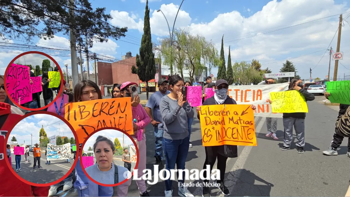 Exigen liberación de Daniel en Centro de Justicia de Metepec