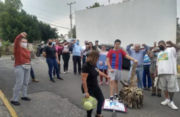 Protesta por parquímetros