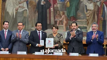 Congreso Local recibe Tercer Informe y Delfina Gómez reitera colaboración