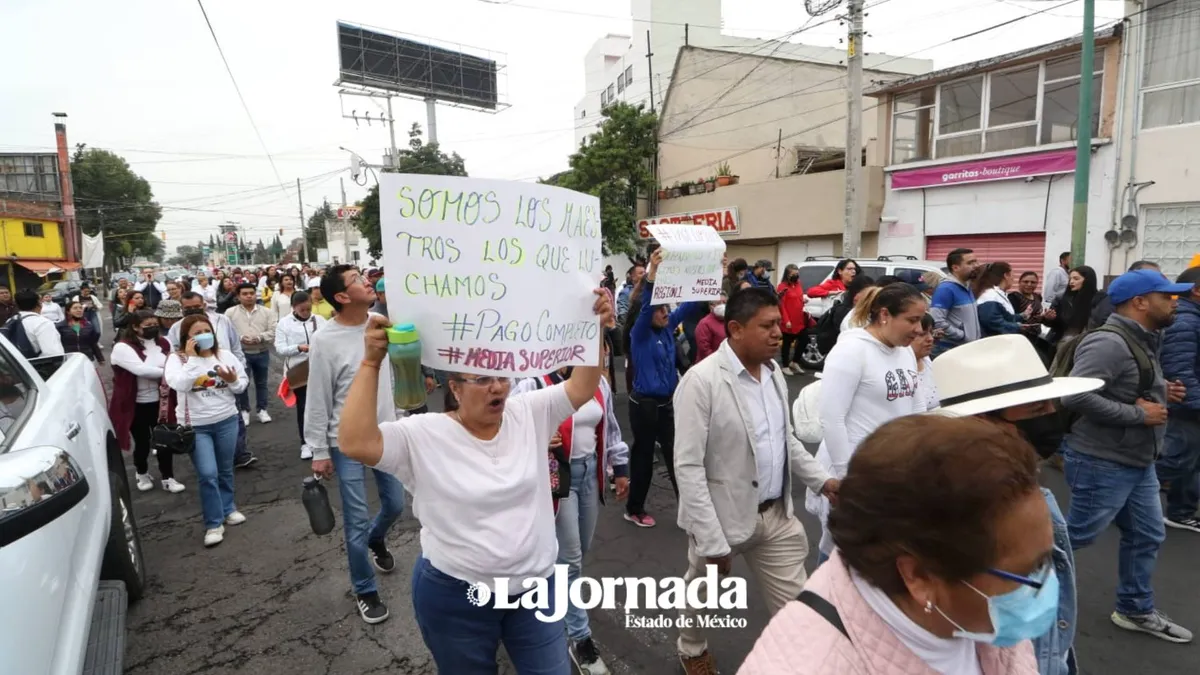 Video: Se manifiestan docentes en Edomex