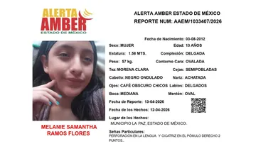 Alerta Amber: Se busca a Melanie Samantha Ramos Flores, desaparecida en La Paz