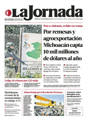 Seleccionar La Jornada Nacional | 19 de noviembre de 2025