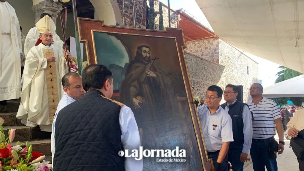 Óleo del siglo XVIII, robado hace 24 años, regresa a San Francisco Mazapa