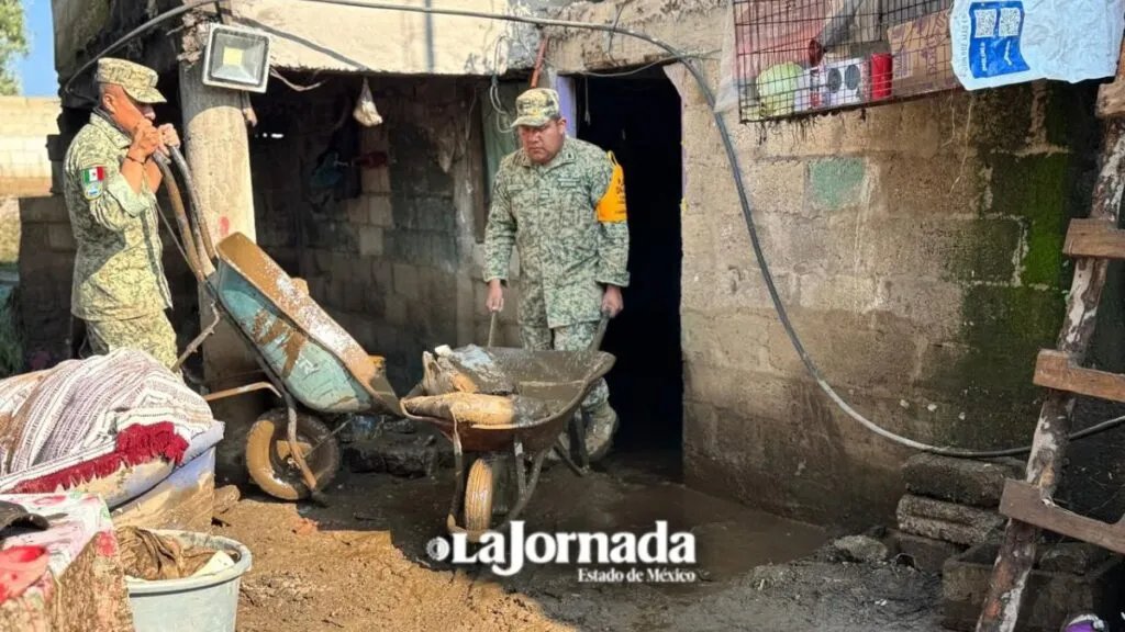 Desbordamiento del río Sanabria en Tenango del Valle dañó a viviendas