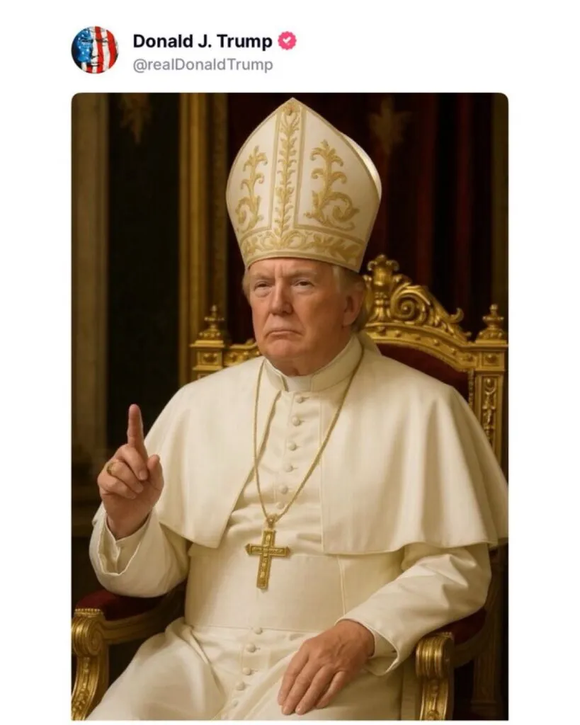 Trump niega haber creado imagen como papa: “No tengo idea de dónde salió”