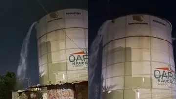 Más de 280 mil naucalpenses tienen problemas de agua y reportan un tanque en Valle Dorado tirando agua