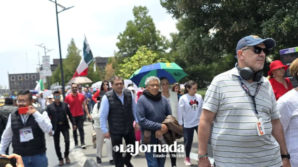 Marchan en Toluca en contra de la Elección Judicial
