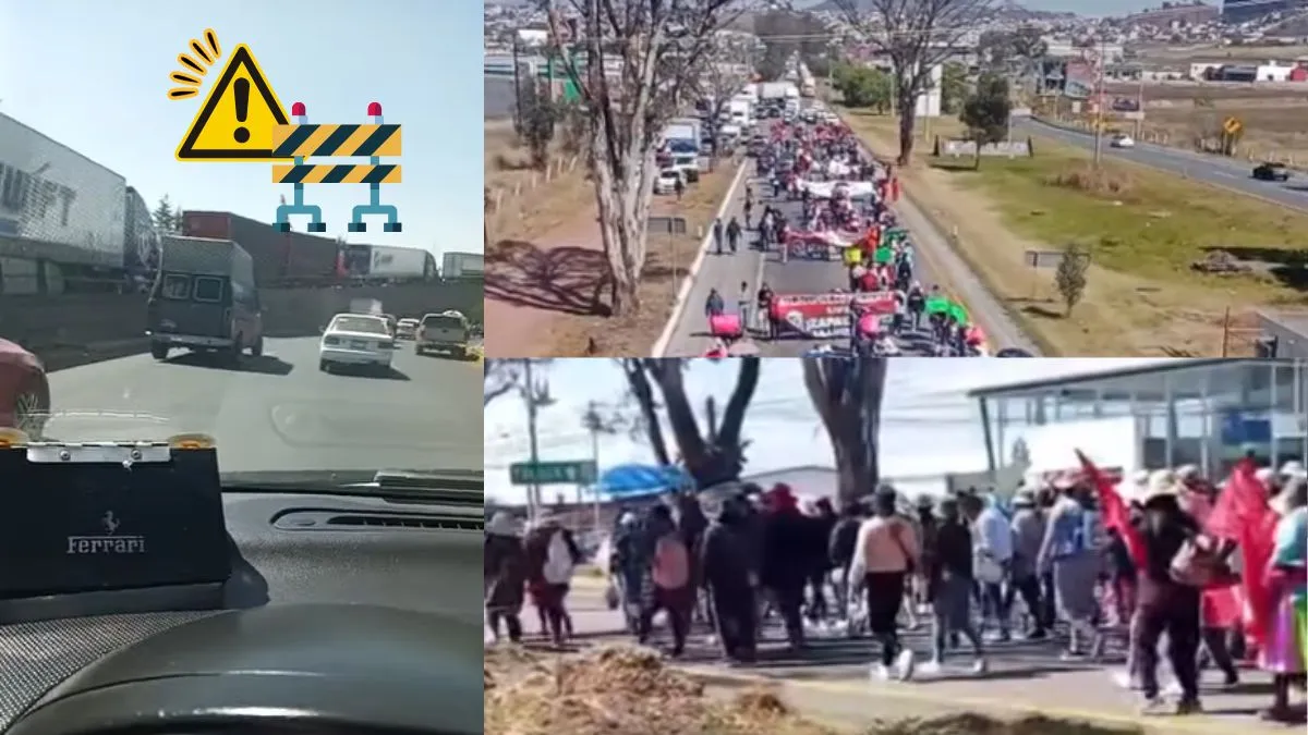 Toluca-Atlacomulco cerrada en su totalidad por segunda manifestación