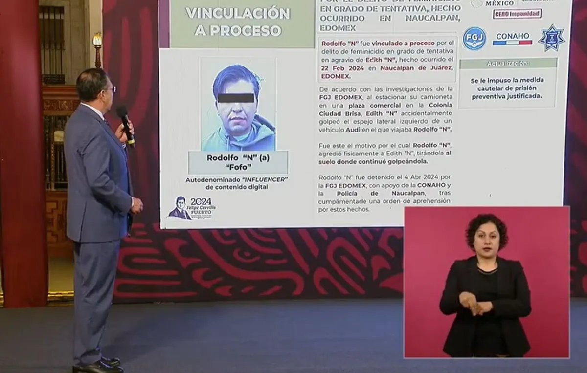 Luis Rodríguez Bucio, subsecretario de la Secretaría de Seguridad y Protección Ciudadana (SSPC) detalló, que de acuerdo con las investigaciones de la Fiscalía General de Justicia del Estado de México (FGJEM), cómo fueron los hechos. Foto: Presidencia