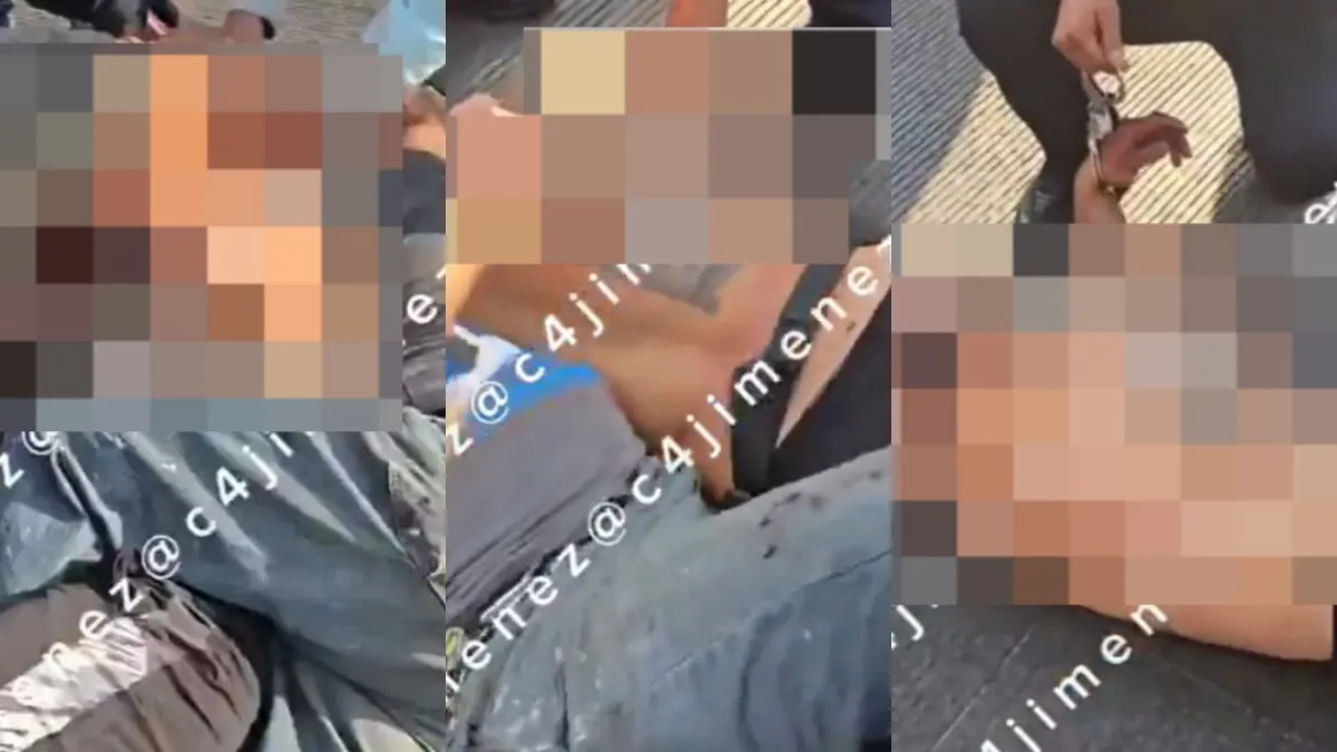 Se da a conocer video en el que dan paliza a sujeto por andar robando en CDMX. Así quedó.