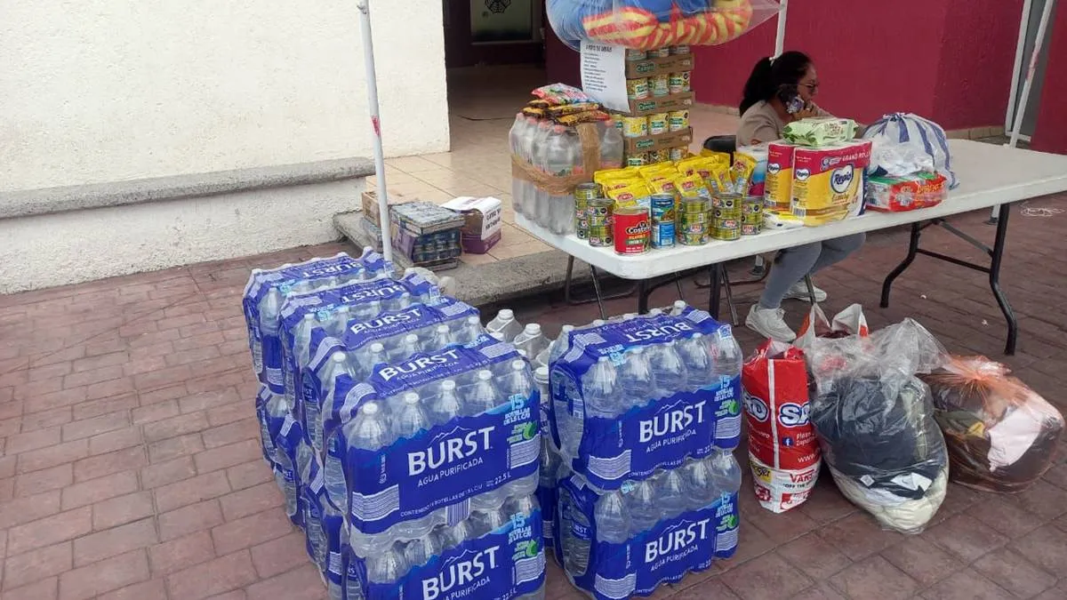 Acolman instala centro de acopio en apoyo a damnificados por lluvias
