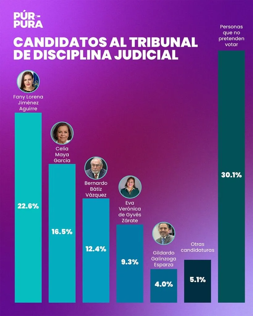 Fany Jiménez lidera encuestas rumbo al Tribunal de Disciplina Judicial