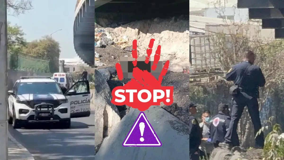 Zona acordonada en Agrícola Pantitlán tras el hallazgo de una mujer muerta bajo puente de Periférico.