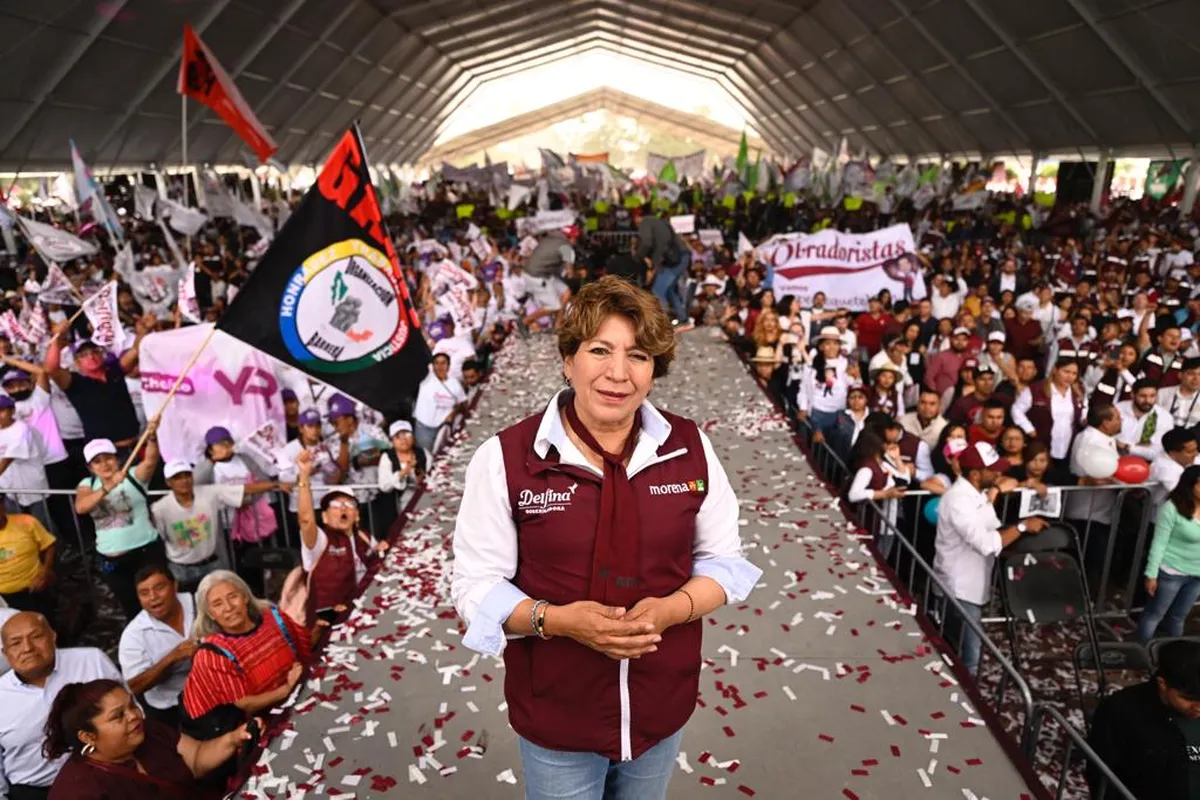 Edomex ahora es guinda, Delfina Gómez gana 36 de los 45 distritos electorales