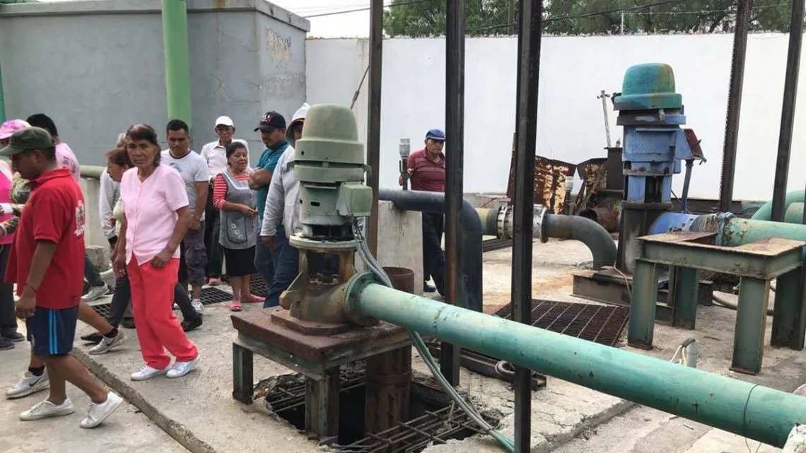 Chiconcuac: Pobladores impiden que se desmantele un cárcamo