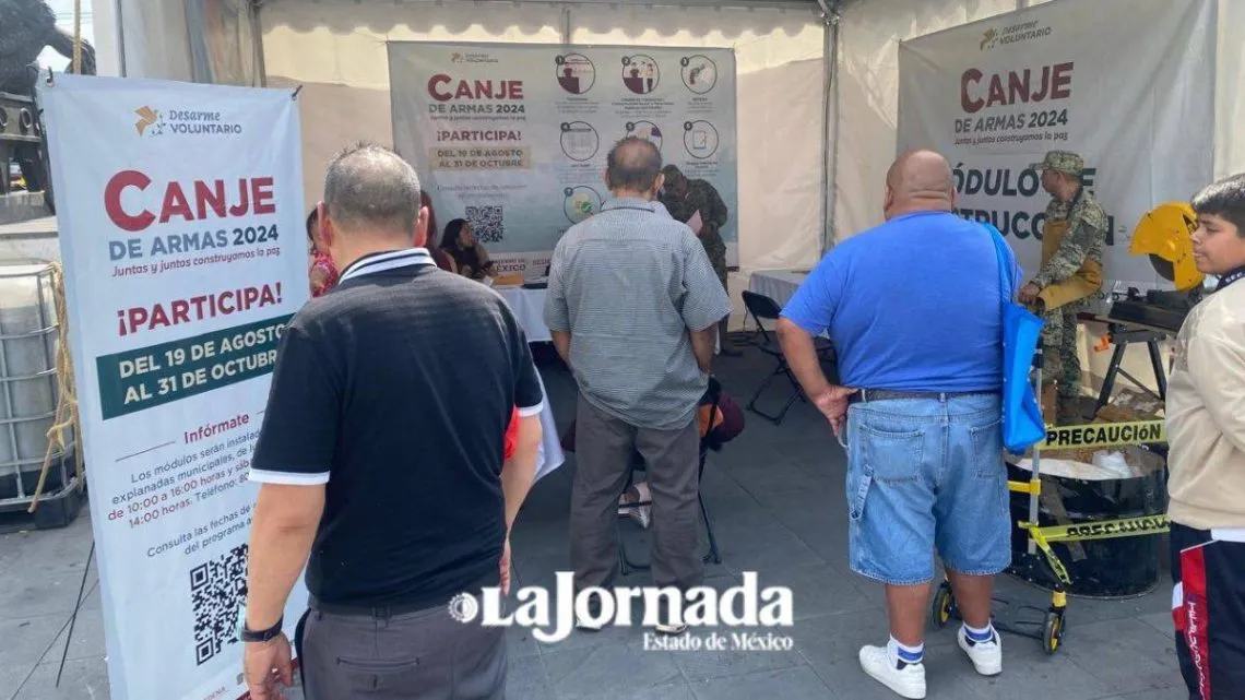 Nezahualcóyotl arranca con canje de armas  