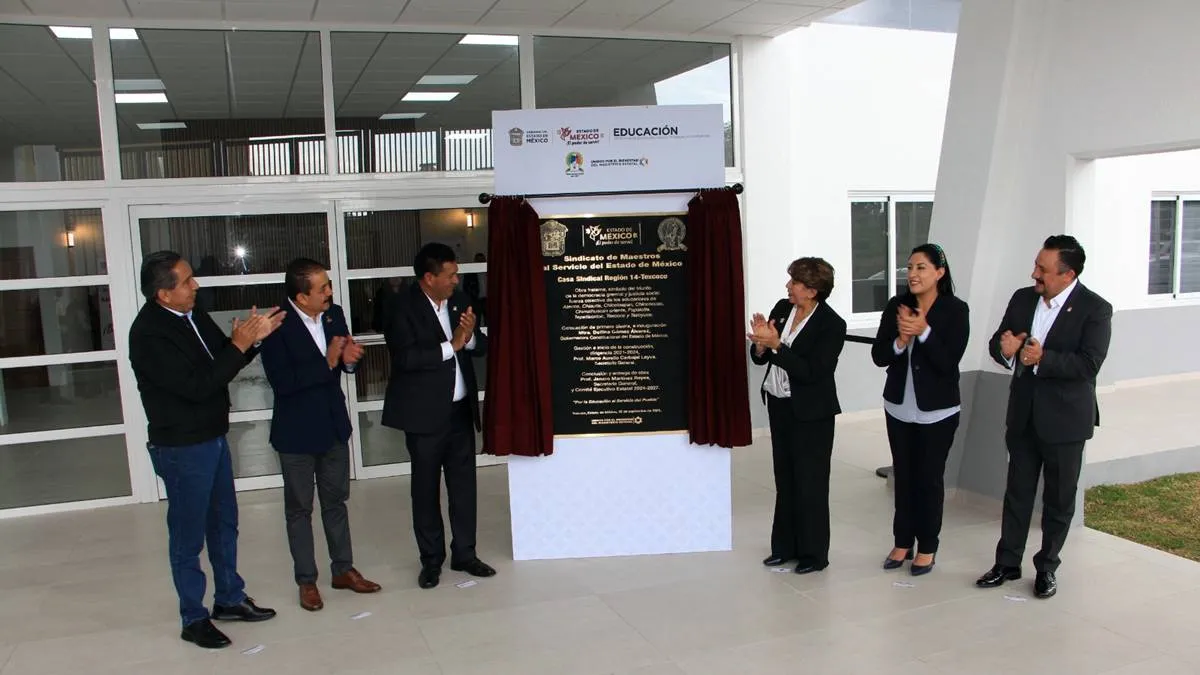 Delfina Gómez y Jenaro Martínez inauguran Casa Sindical de la Región 14 en Texcoco