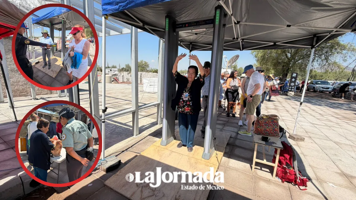 Arcos detectores son instalados en accesos a Teotihuacán tras tiroteo