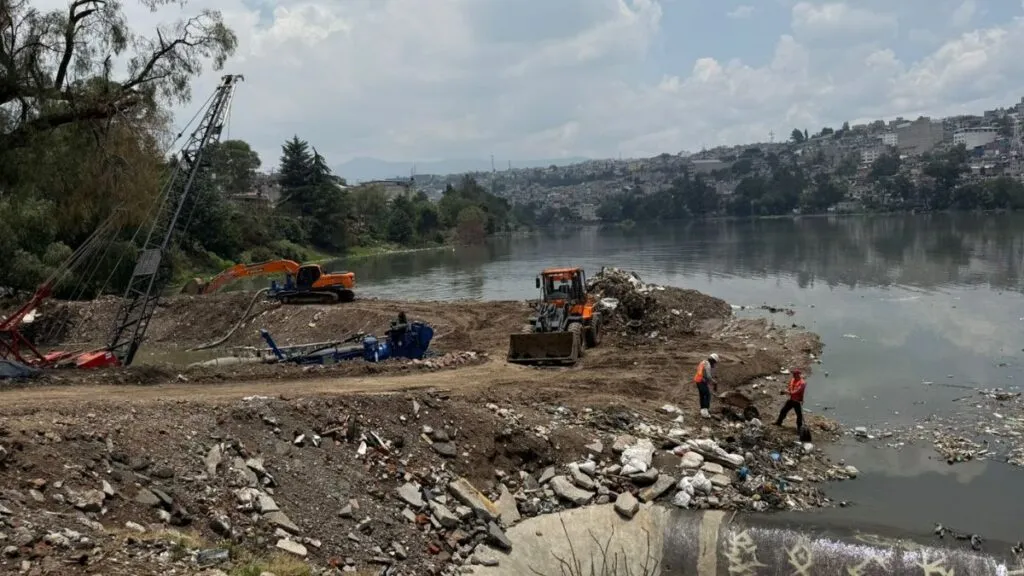 Presa Los Cuartos en Naucalpan con vigilancia permanente ante lluvias torrenciales