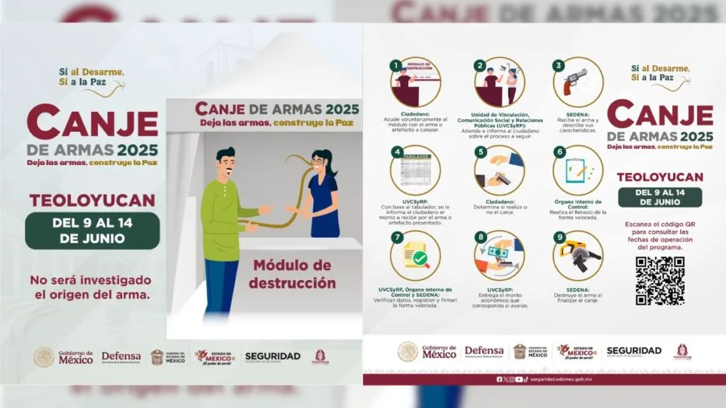 Teoloyucan iniciará con el Programa Canje de Armas