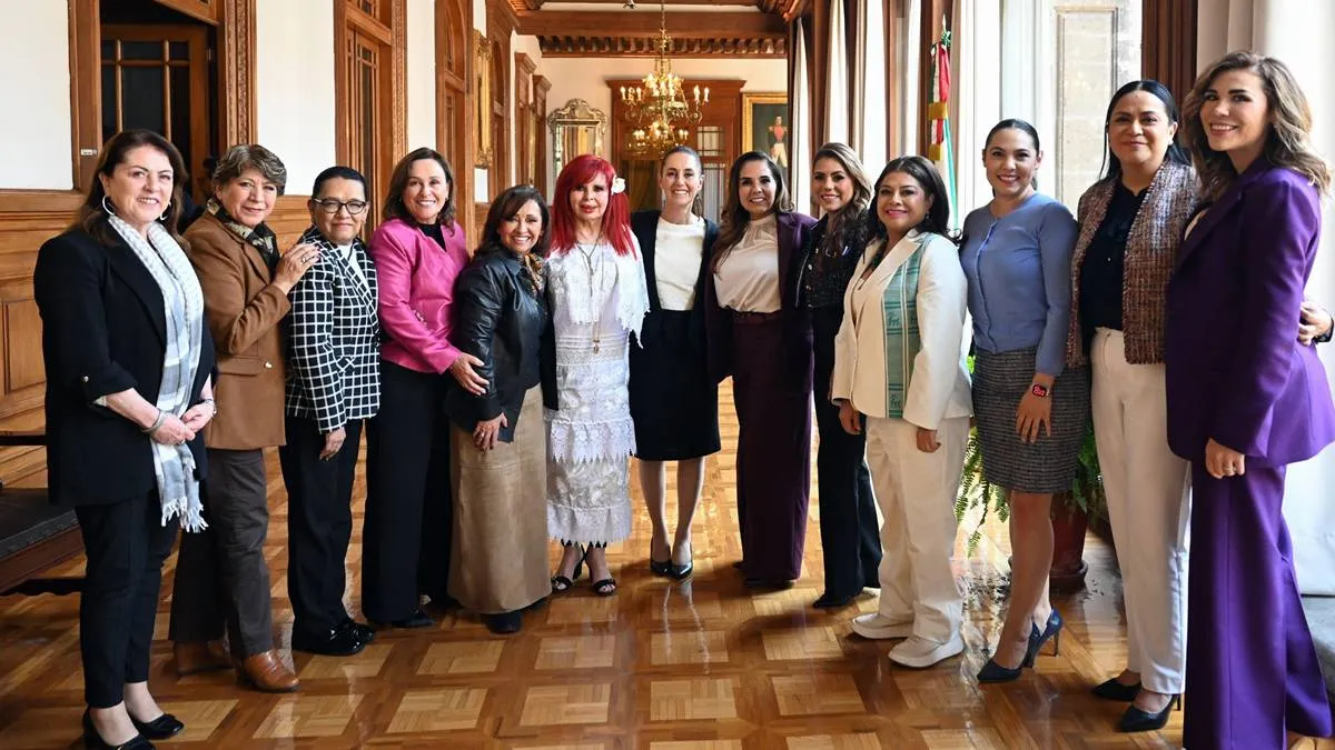 Sheinbaum y Delfina Gómez se reúnen en Palacio Nacional