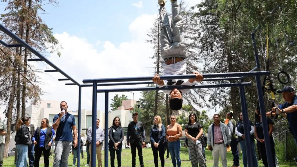 Huixquilucan impulsa el deporte al aire libre con la entrega de más de 40 gimnasios de calistenia