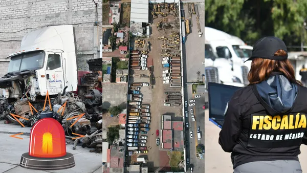 Autoridades federales y estatales participaron en la Operación Senda Edomex contra el robo al transporte de carga.