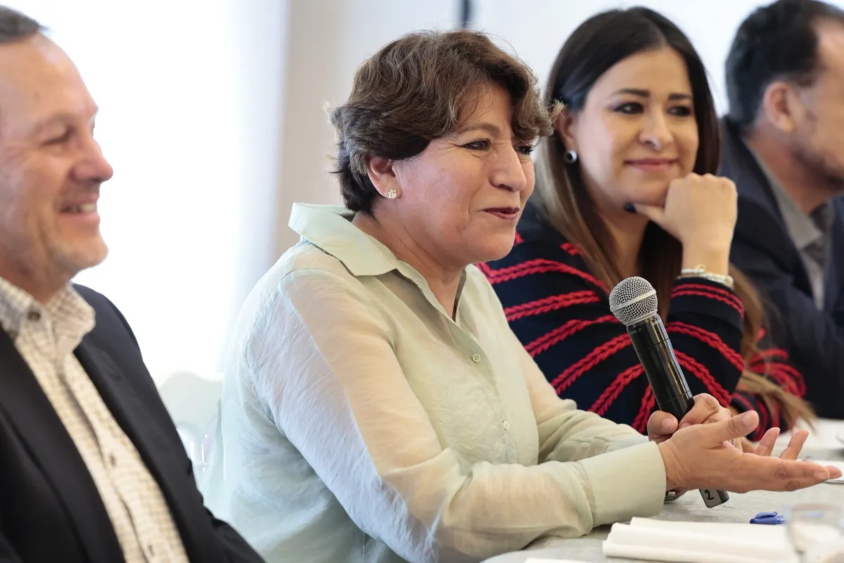 Delfina Gómez trabajará en conjunto con sector empresarial para el progreso del Edomex