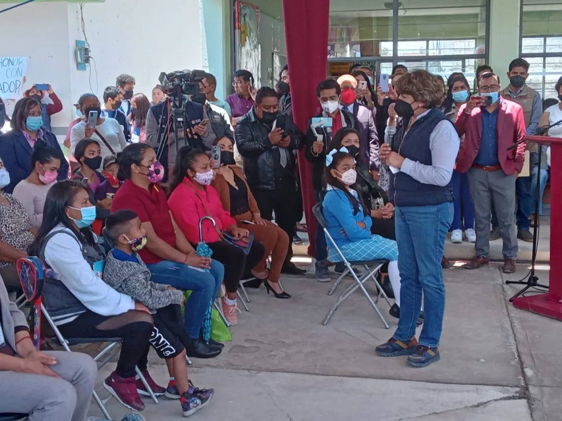 Delfina Gómez pone en marcha programa “La escuela es nuestra”